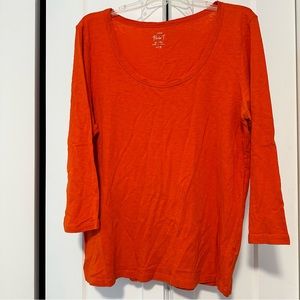 J Crew orange painter tee (XL)